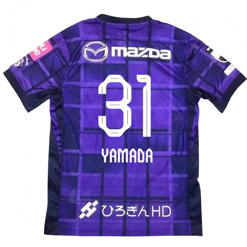 Danxen Kinderen Manato Yamada #31 Paars Oranje Thuisshirt Thuistenue 2025/26 T-Shirt