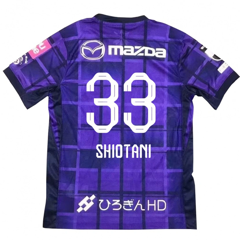 Danxen Kinderen Tsukasa Shiotani #33 Paars Oranje Thuisshirt Thuistenue 2025/26 T-Shirt