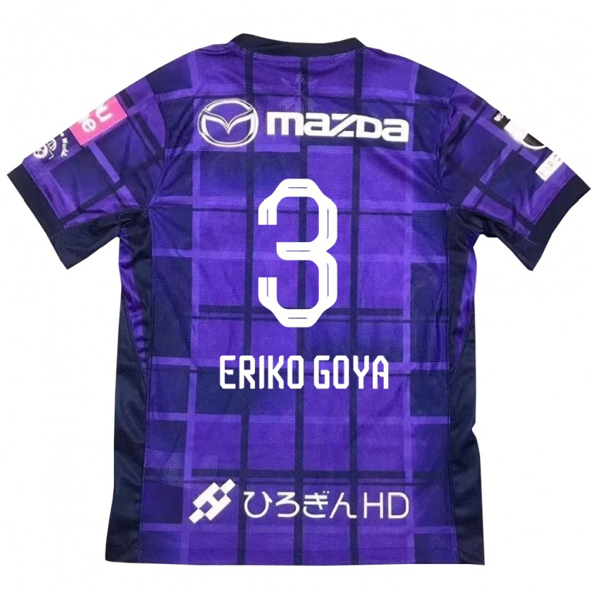 Danxen Kinderen Eriko Goya #3 Paars Oranje Thuisshirt Thuistenue 2025/26 T-Shirt