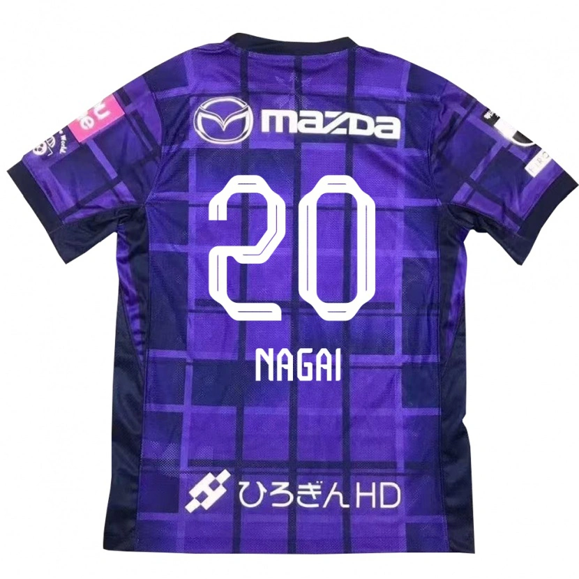 Danxen Kinderen Ryo Nagai #20 Paars Oranje Thuisshirt Thuistenue 2025/26 T-Shirt