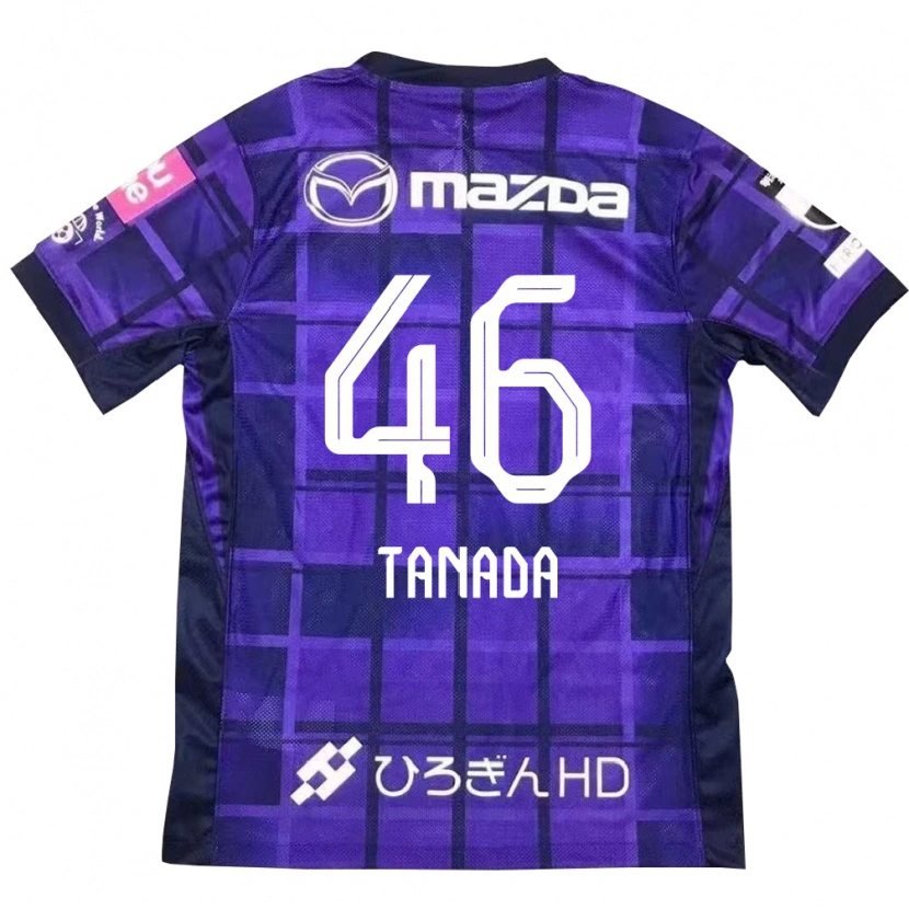 Danxen Kinderen Ryo Tanada #46 Paars Oranje Thuisshirt Thuistenue 2025/26 T-Shirt