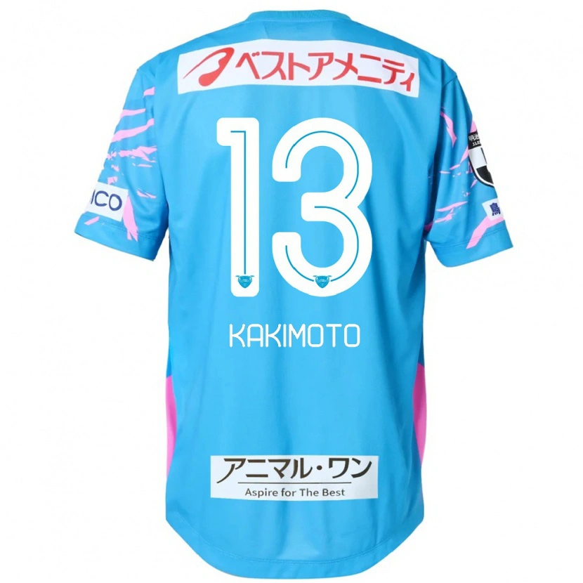Danxen Kinderen Yuto Kakimoto #13 Blauw Roze Thuisshirt Thuistenue 2025/26 T-Shirt