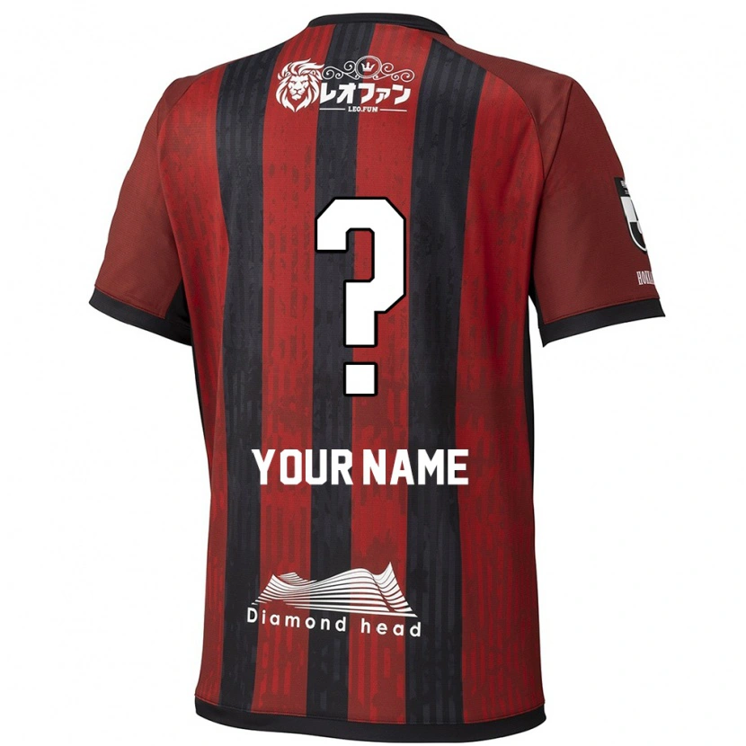 Danxen Kinderen Uw Naam #0 Rood Zwart Thuisshirt Thuistenue 2025/26 T-Shirt