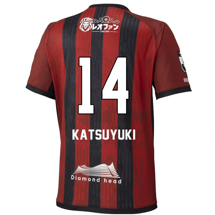Danxen Kinderen Katsuyuki Tanaka #14 Rood Zwart Thuisshirt Thuistenue 2025/26 T-Shirt