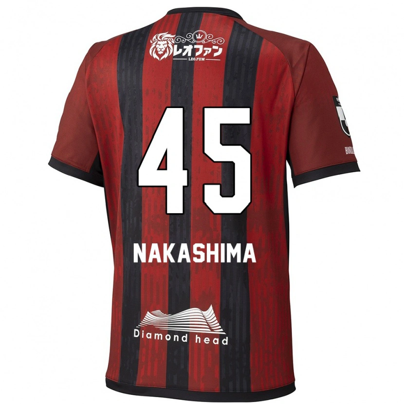 Danxen Kinderen Taika Nakashima #45 Rood Zwart Thuisshirt Thuistenue 2025/26 T-Shirt