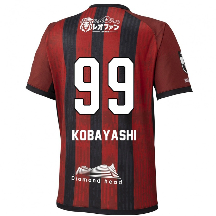 Danxen Kinderen Yuki Kobayashi #99 Rood Zwart Thuisshirt Thuistenue 2025/26 T-Shirt
