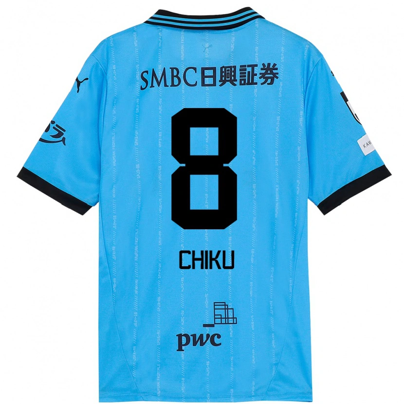 Danxen Kinderen Haruki Chiku #8 Hemelsblauw Zwart Thuisshirt Thuistenue 2025/26 T-Shirt