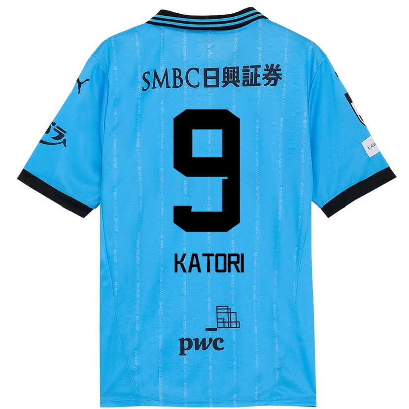 Danxen Kinderen Takeshi Katori #9 Hemelsblauw Zwart Thuisshirt Thuistenue 2025/26 T-Shirt
