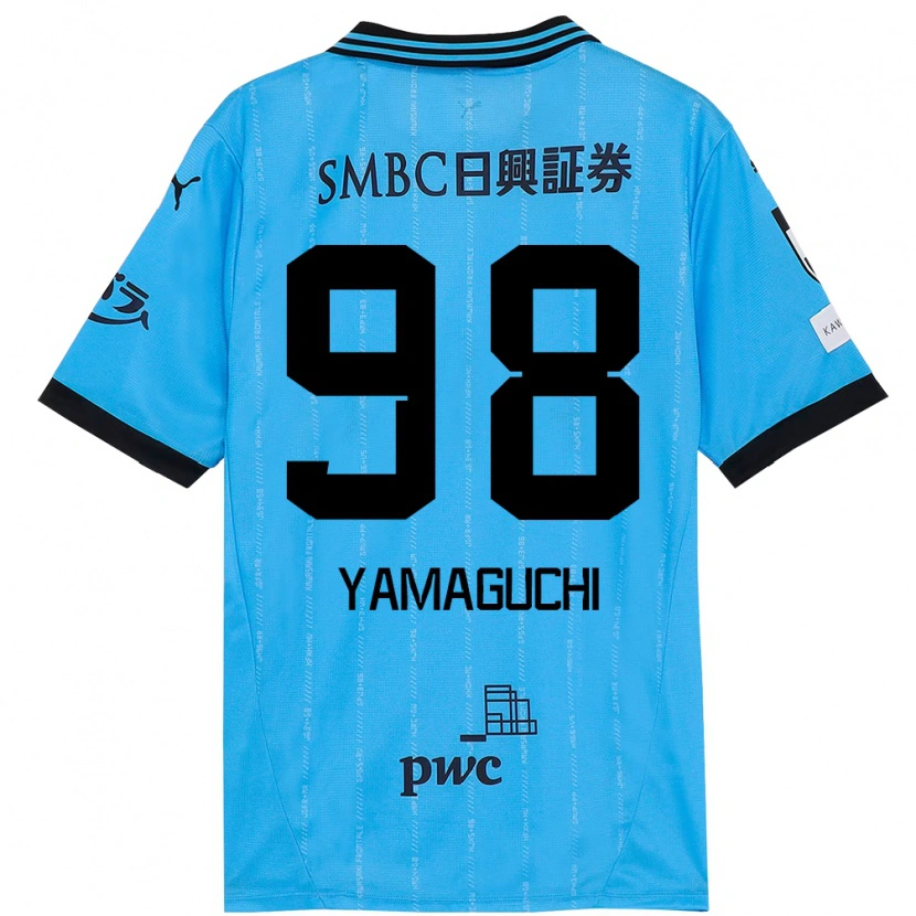 Danxen Kinderen Louis Thébault-Yamaguchi #98 Hemelsblauw Zwart Thuisshirt Thuistenue 2025/26 T-Shirt