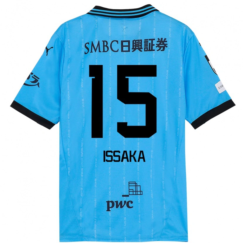 Danxen Kinderen Zain Issaka #15 Hemelsblauw Zwart Thuisshirt Thuistenue 2025/26 T-Shirt