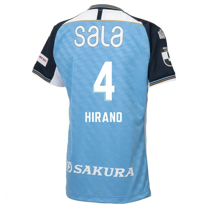 Danxen Kinderen Rion Hirano #4 Hemelsblauw Zwart Thuisshirt Thuistenue 2025/26 T-Shirt