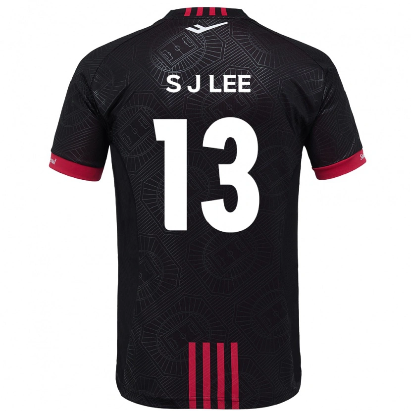 Danxen Kinderen Seo-Jun Lee #13 Zwart Rood Thuisshirt Thuistenue 2025/26 T-Shirt