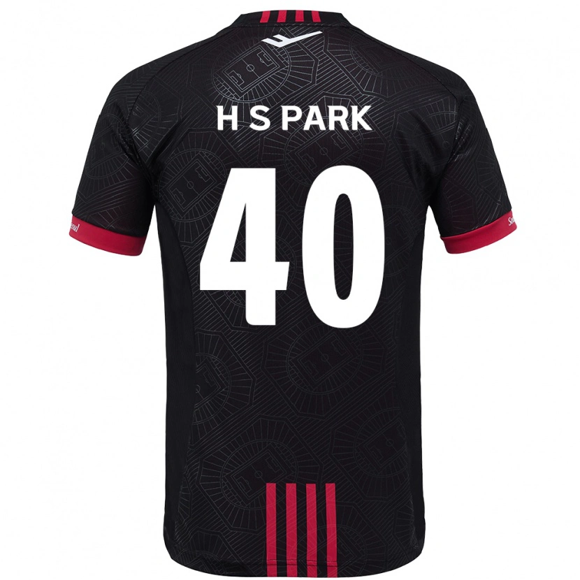 Danxen Kinderen Seong-Hun Park #40 Zwart Rood Thuisshirt Thuistenue 2025/26 T-Shirt