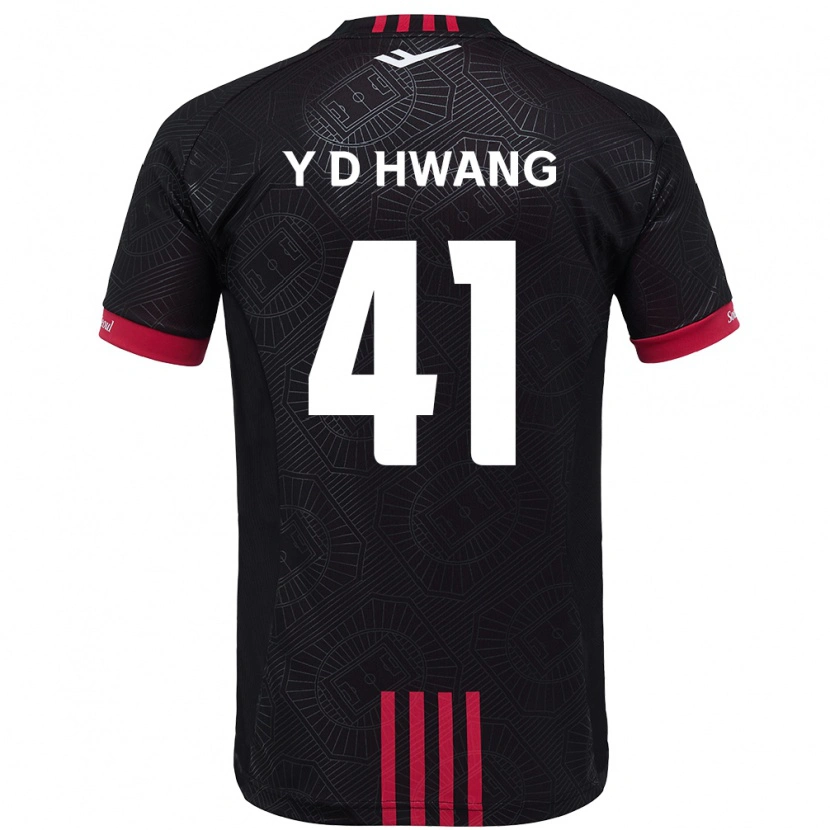 Danxen Kinderen Do-Yoon Hwang #41 Zwart Rood Thuisshirt Thuistenue 2025/26 T-Shirt