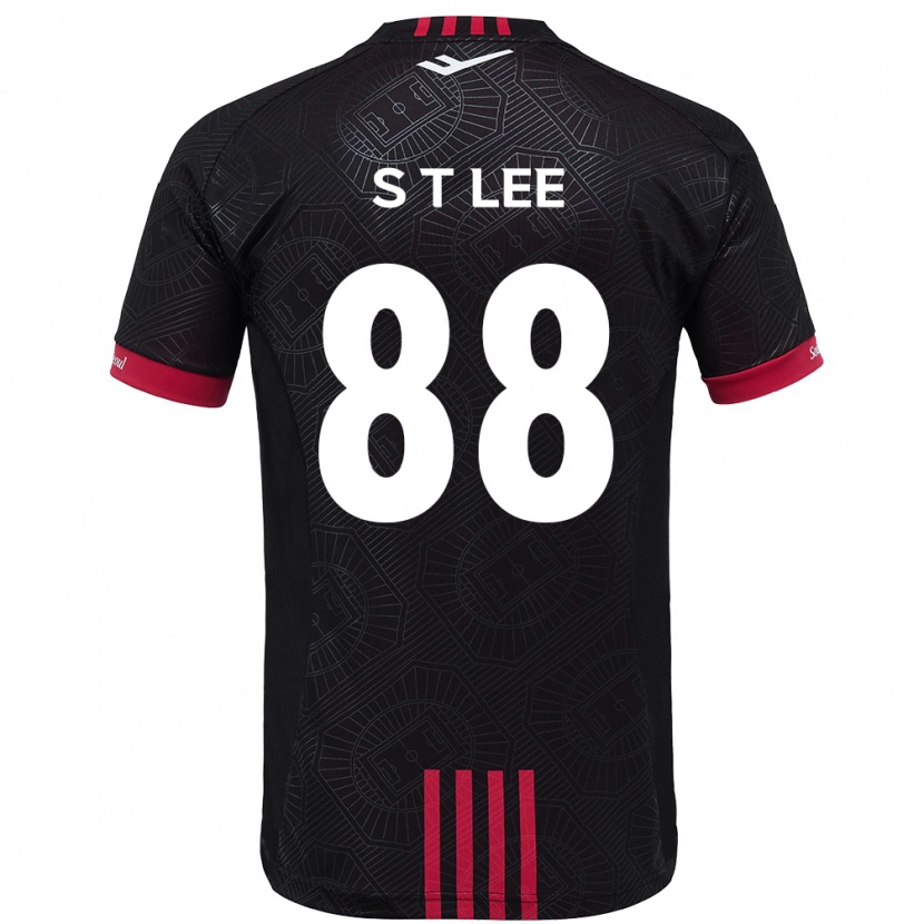 Danxen Kinderen Tae-Seok Lee #88 Zwart Rood Thuisshirt Thuistenue 2025/26 T-Shirt