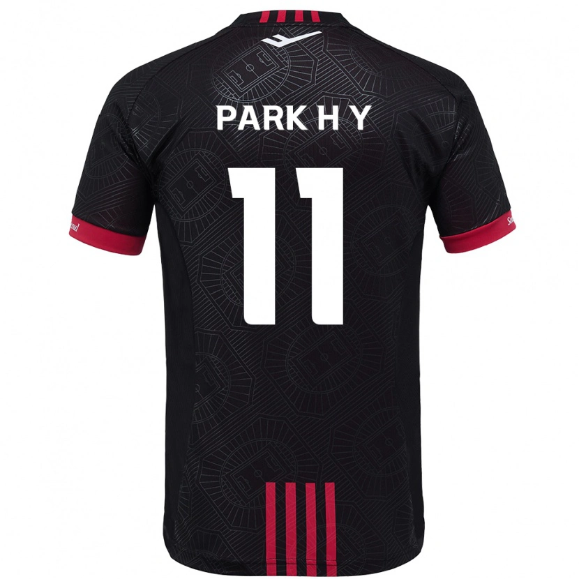 Danxen Kinderen Park Hee-Young #11 Zwart Rood Thuisshirt Thuistenue 2025/26 T-Shirt