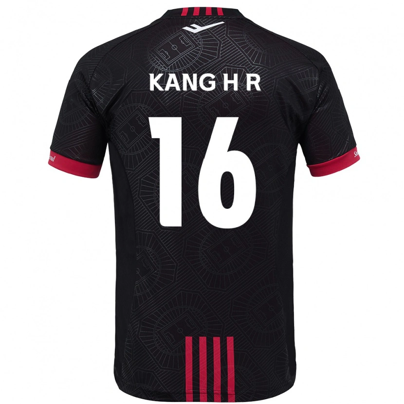 Danxen Kinderen Kang Hye-Rim #16 Zwart Rood Thuisshirt Thuistenue 2025/26 T-Shirt
