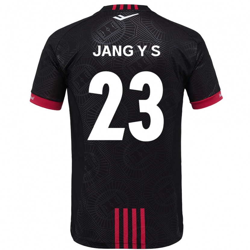 Danxen Kinderen Jang Yoon-Seo #23 Zwart Rood Thuisshirt Thuistenue 2025/26 T-Shirt