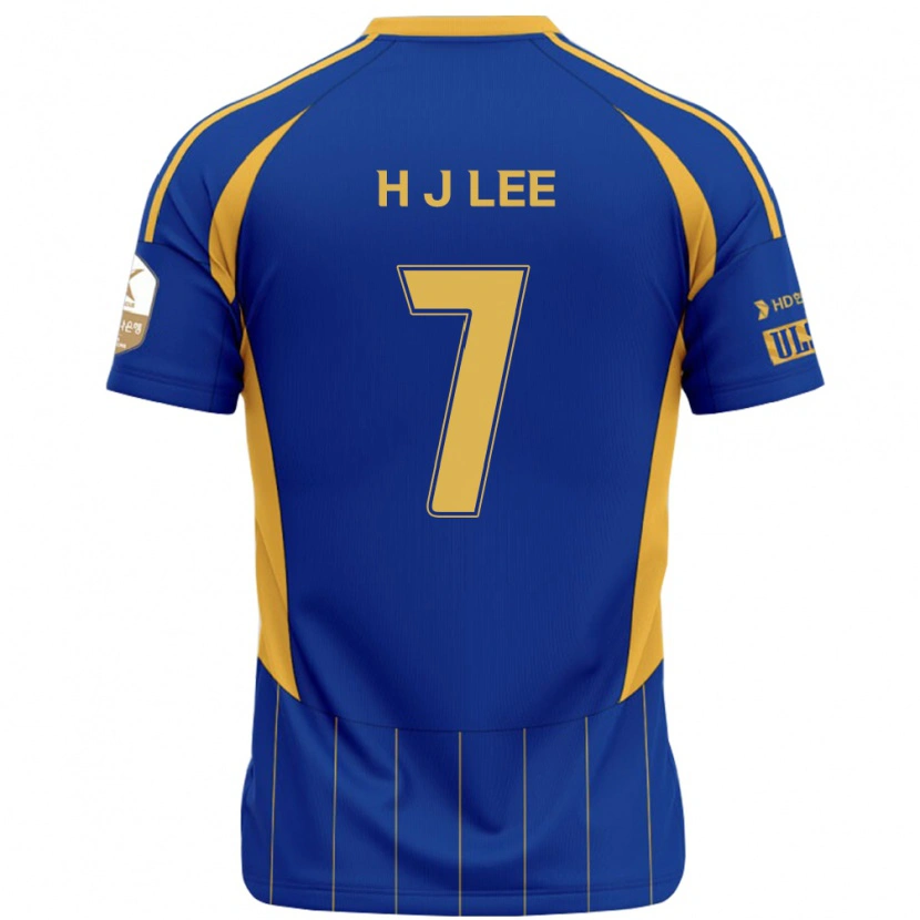 Danxen Kinderen Jae-Hun Lee #7 Koningsblauw Geel Thuisshirt Thuistenue 2025/26 T-Shirt