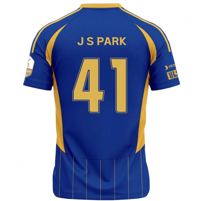 Danxen Kinderen Sang-Jun Park #41 Koningsblauw Geel Thuisshirt Thuistenue 2025/26 T-Shirt