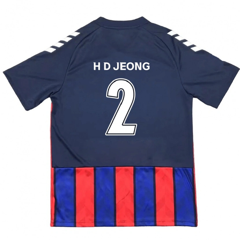 Danxen Kinderen Dong-Ho Jeong #2 Koningsblauw Rood Thuisshirt Thuistenue 2025/26 T-Shirt