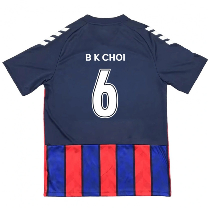 Danxen Kinderen Kyu-Baek Choi #6 Koningsblauw Rood Thuisshirt Thuistenue 2025/26 T-Shirt