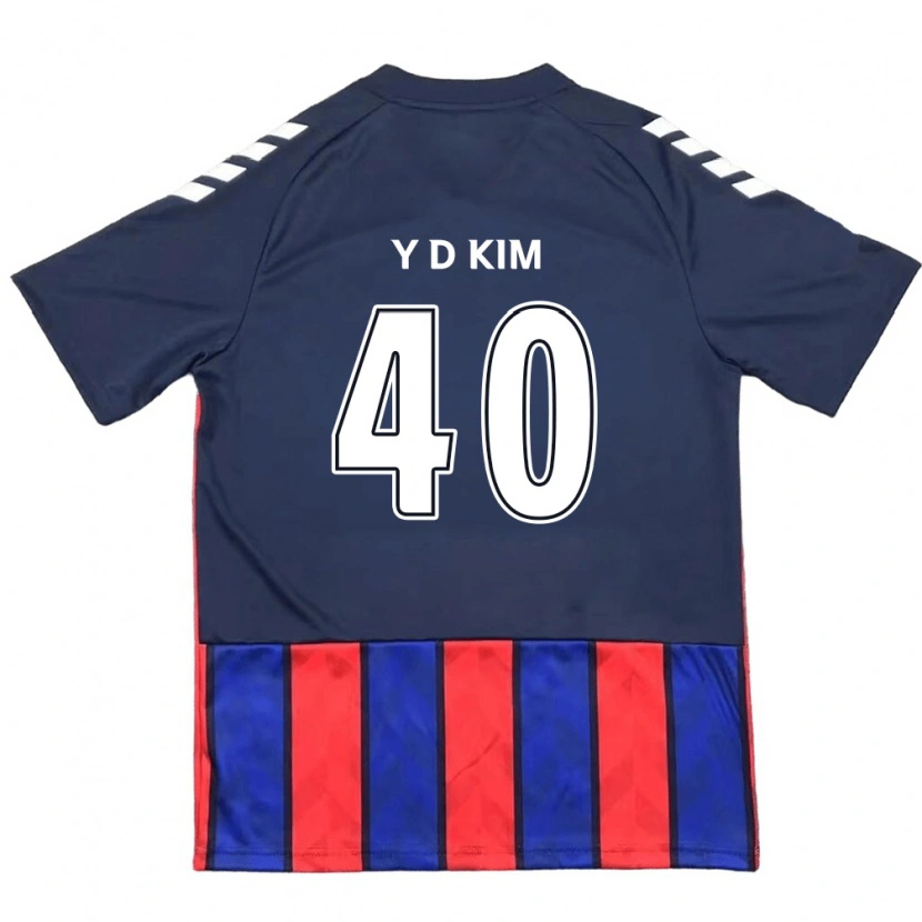 Danxen Kinderen Do-Yoon Kim #40 Koningsblauw Rood Thuisshirt Thuistenue 2025/26 T-Shirt