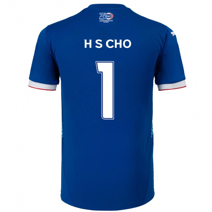 Danxen Kinderen Sung-Hoon Cho #1 Koningsblauw Wit Thuisshirt Thuistenue 2025/26 T-Shirt