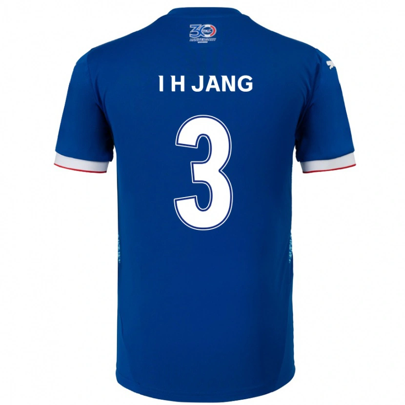 Danxen Kinderen Ho-Ik Jang #3 Koningsblauw Wit Thuisshirt Thuistenue 2025/26 T-Shirt