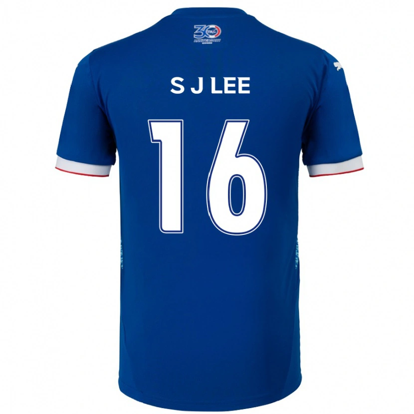 Danxen Kinderen Jong-Sung Lee #16 Koningsblauw Wit Thuisshirt Thuistenue 2025/26 T-Shirt