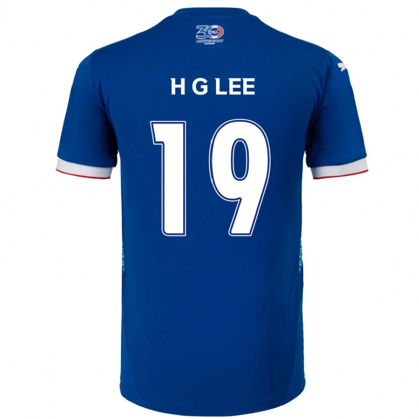 Danxen Kinderen Geon-Hee Lee #19 Koningsblauw Wit Thuisshirt Thuistenue 2025/26 T-Shirt