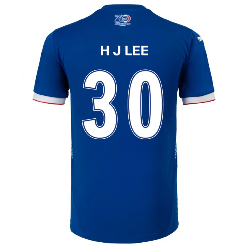 Danxen Kinderen Ji-Ho Lee #30 Koningsblauw Wit Thuisshirt Thuistenue 2025/26 T-Shirt