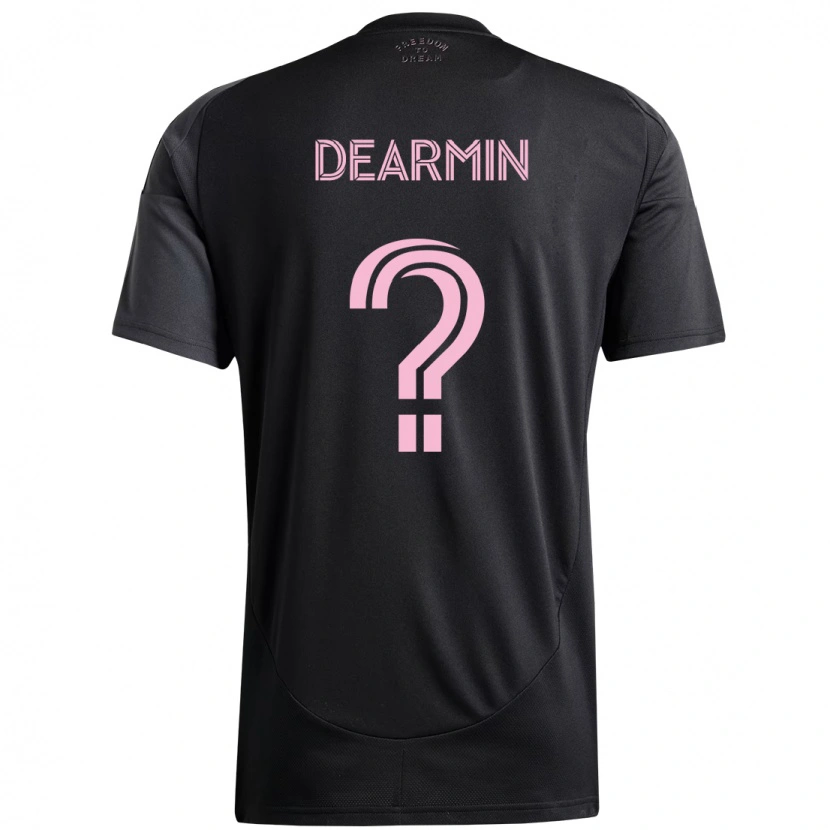 Danxen Kinderen Nash Dearmin #0 Zwart Roze Uitshirt Uittenue 2025/26 T-Shirt