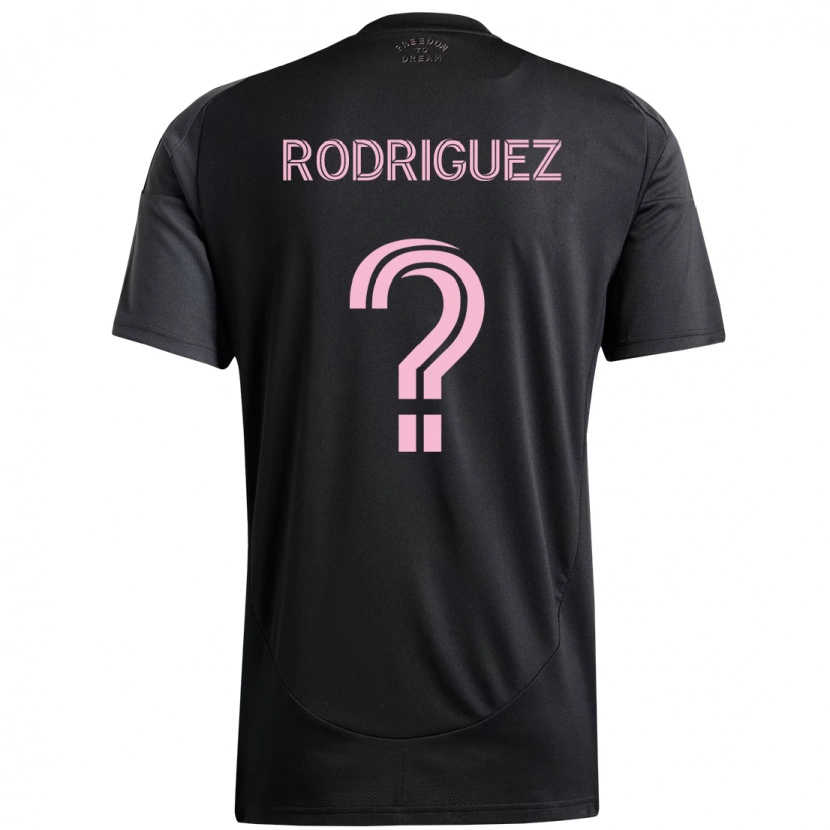 Danxen Kinderen Emerson Rodríguez #0 Zwart Roze Uitshirt Uittenue 2025/26 T-Shirt
