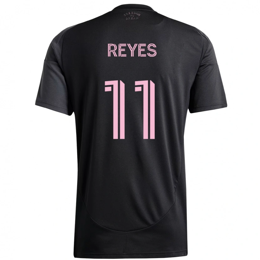 Danxen Kinderen Dairon Reyes #11 Zwart Roze Uitshirt Uittenue 2025/26 T-Shirt