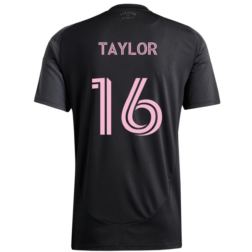 Danxen Kinderen Robert Taylor #16 Zwart Roze Uitshirt Uittenue 2025/26 T-Shirt