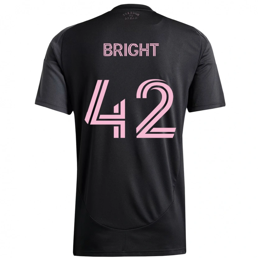 Danxen Kinderen Yannick Bright #42 Zwart Roze Uitshirt Uittenue 2025/26 T-Shirt