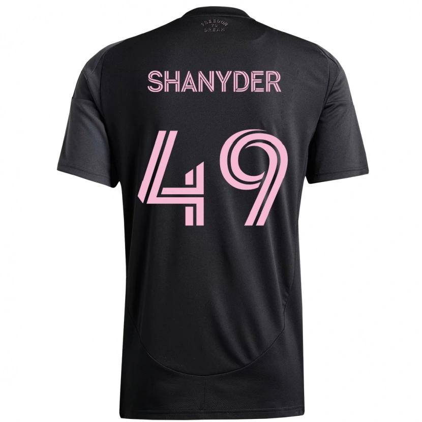 Danxen Kinderen Shanyder Borgelin #49 Zwart Roze Uitshirt Uittenue 2025/26 T-Shirt