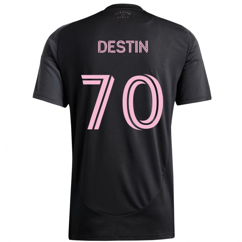Danxen Kinderen Bryan Destin #70 Zwart Roze Uitshirt Uittenue 2025/26 T-Shirt