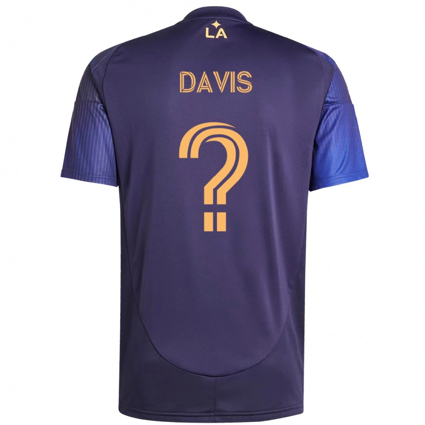 Danxen Kinderen Sean Davis #0 Paars Blauw Uitshirt Uittenue 2025/26 T-Shirt