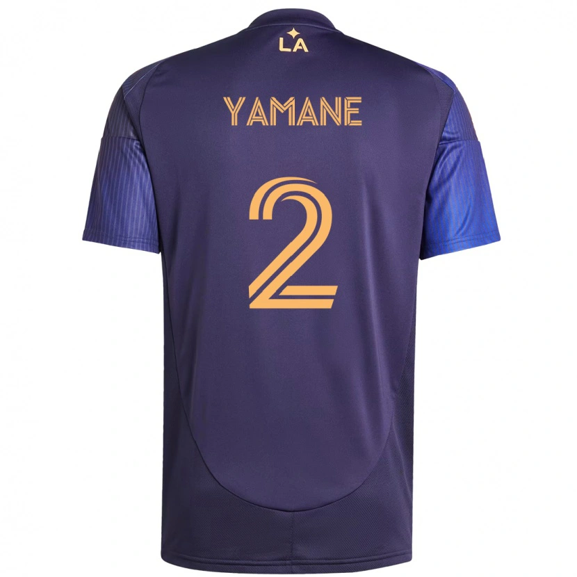Danxen Kinderen Miki Yamane #2 Paars Blauw Uitshirt Uittenue 2025/26 T-Shirt