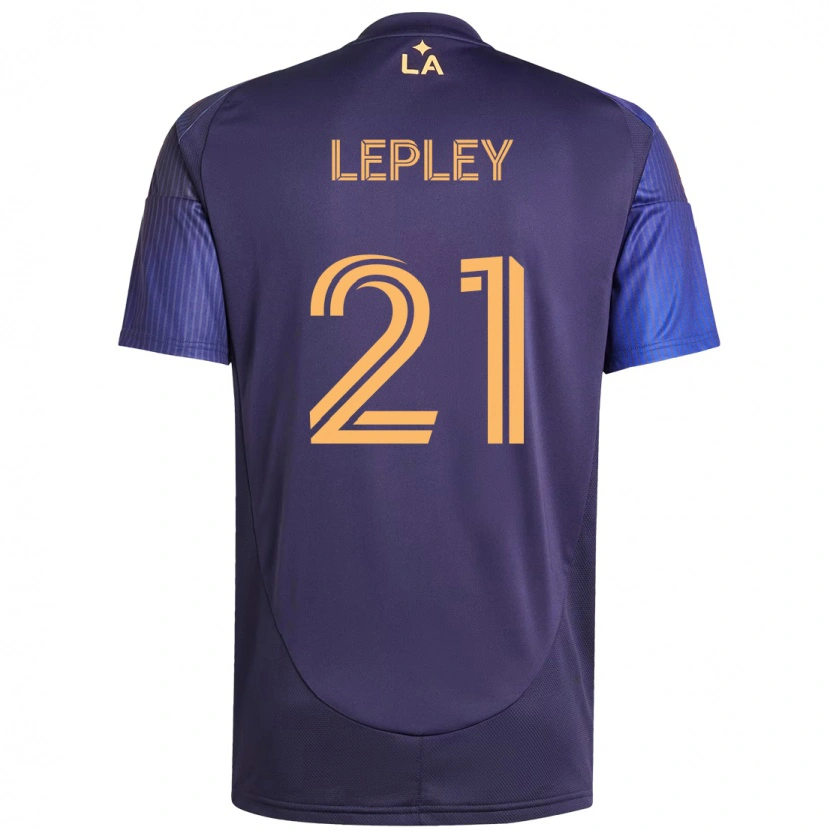 Danxen Kinderen Tucker Lepley #21 Paars Blauw Uitshirt Uittenue 2025/26 T-Shirt