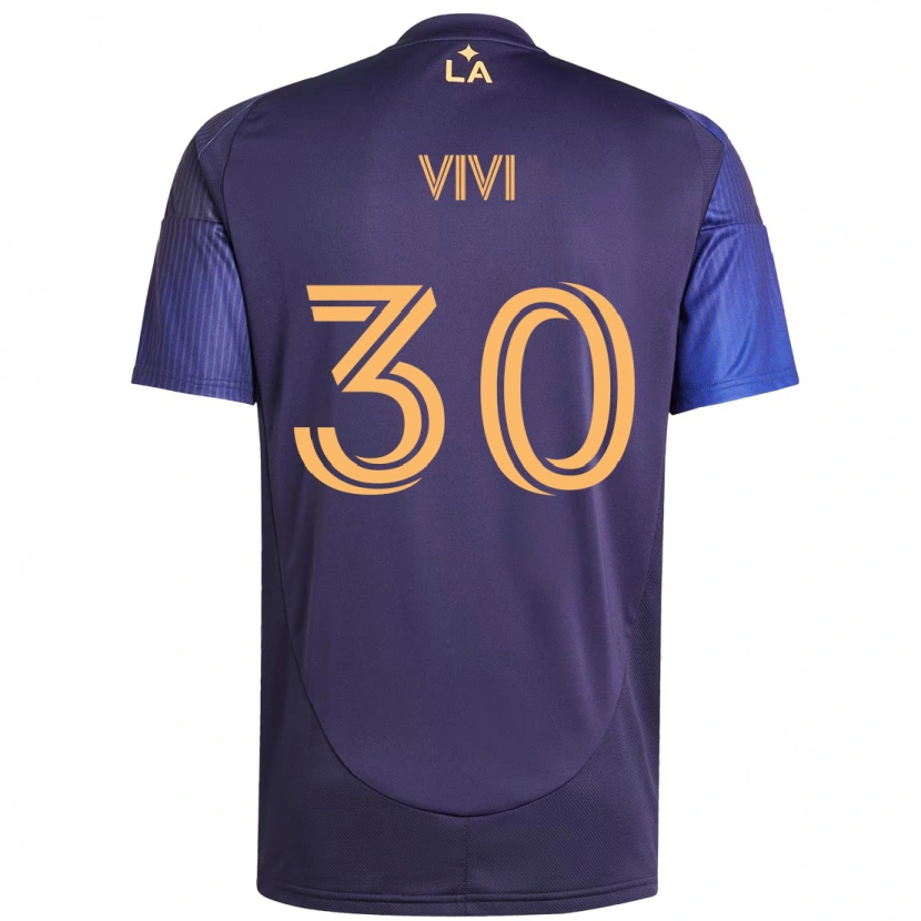 Danxen Kinderen Gino Vivi #30 Paars Blauw Uitshirt Uittenue 2025/26 T-Shirt
