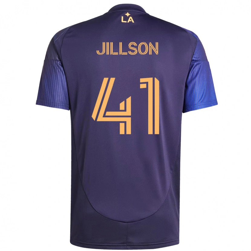 Danxen Kinderen Simon Jillson #41 Paars Blauw Uitshirt Uittenue 2025/26 T-Shirt
