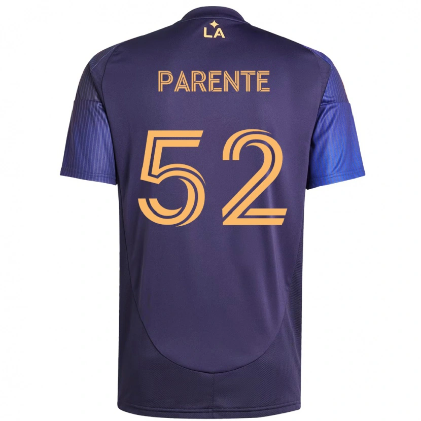 Danxen Kinderen Isaiah Parente #52 Paars Blauw Uitshirt Uittenue 2025/26 T-Shirt
