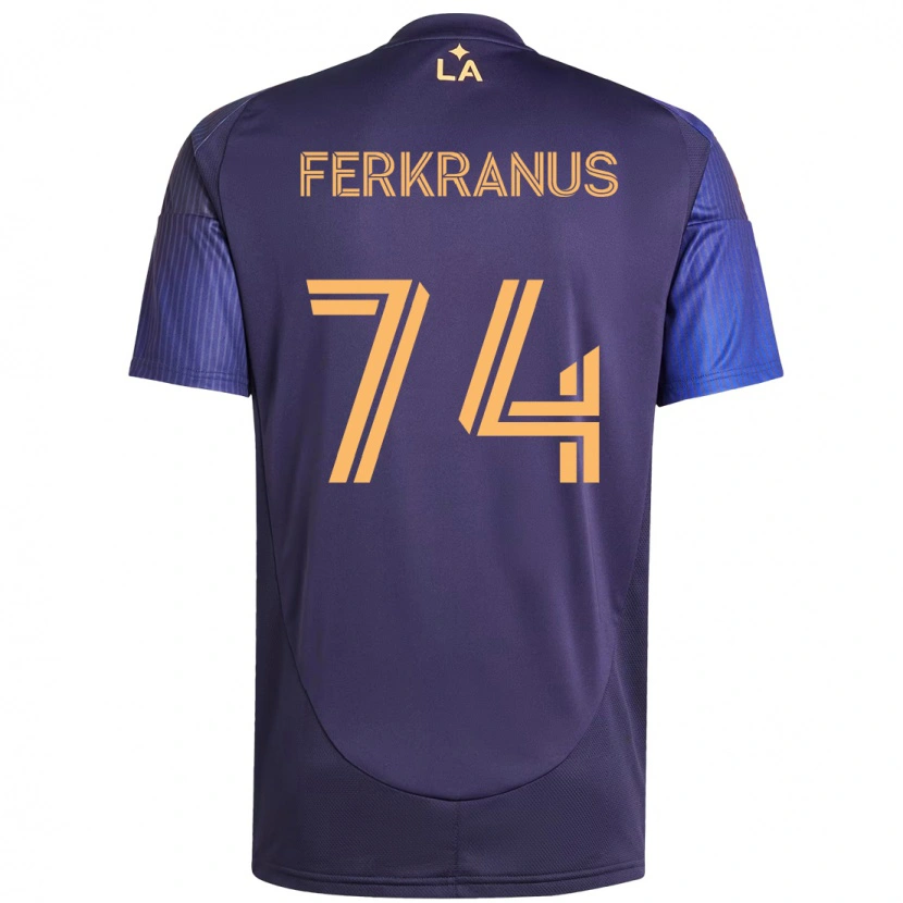 Danxen Kinderen Marcus Ferkranus #74 Paars Blauw Uitshirt Uittenue 2025/26 T-Shirt