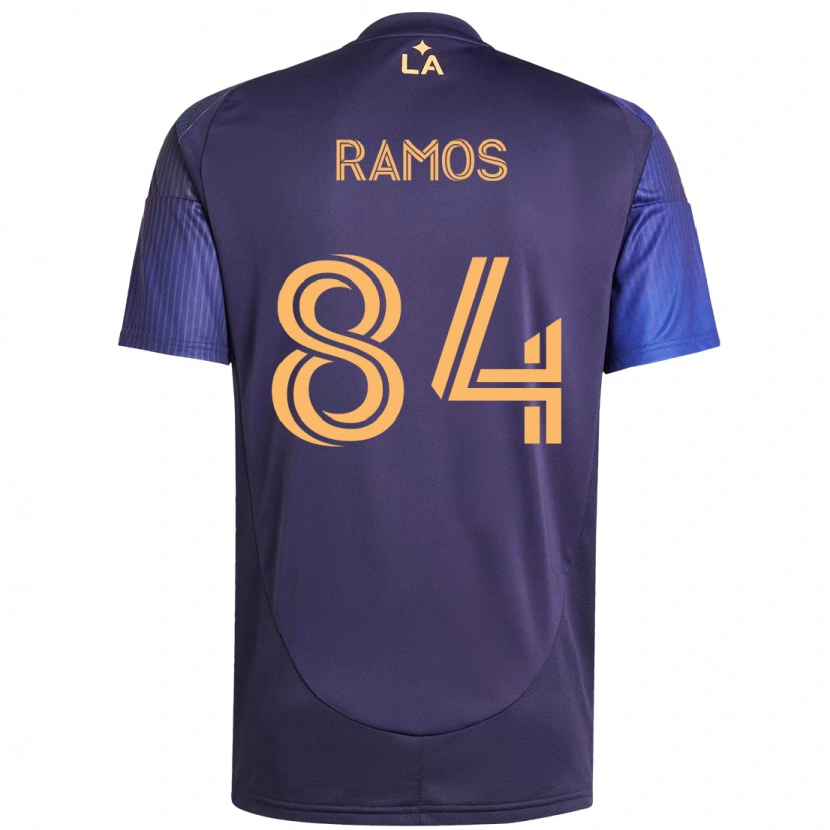 Danxen Kinderen Rubén Ramos #84 Paars Blauw Uitshirt Uittenue 2025/26 T-Shirt
