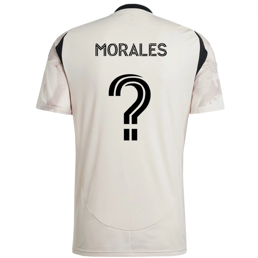 Danxen Kinderen Marcelo Morales #0 Beige Zwart Uitshirt Uittenue 2025/26 T-Shirt