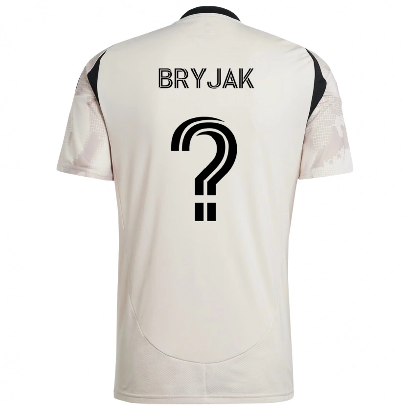 Danxen Kinderen Jeffrey Bryjak #0 Beige Zwart Uitshirt Uittenue 2025/26 T-Shirt