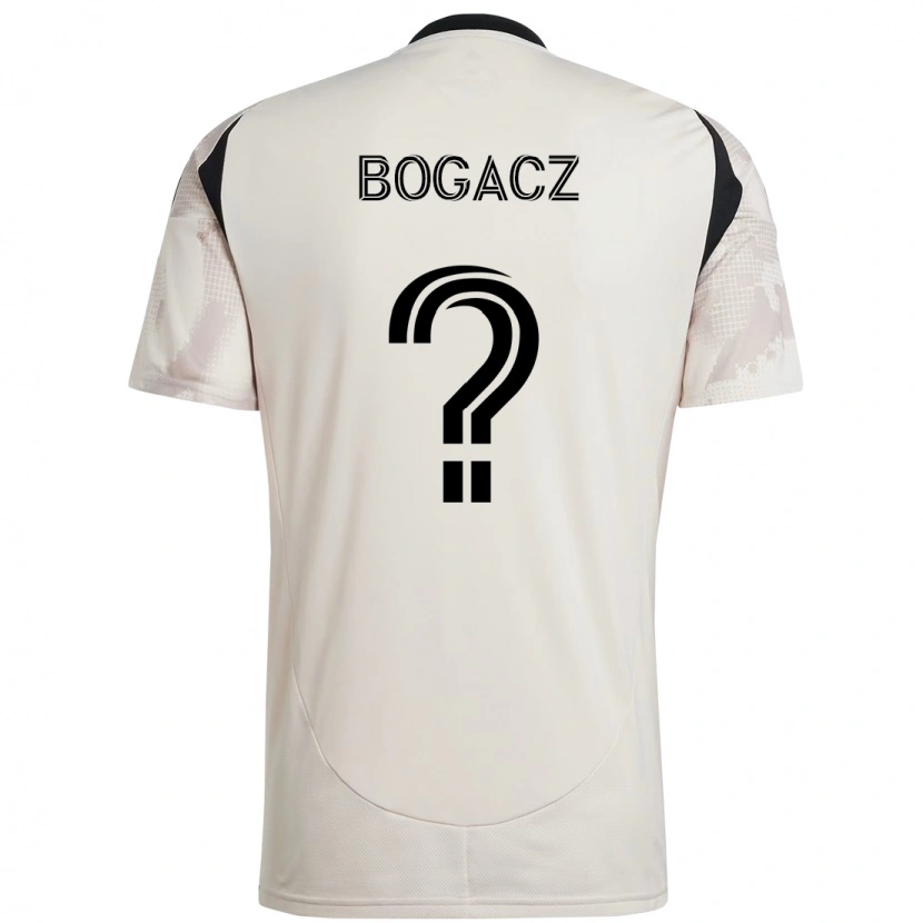 Danxen Kinderen Wiktor Bogacz #0 Beige Zwart Uitshirt Uittenue 2025/26 T-Shirt